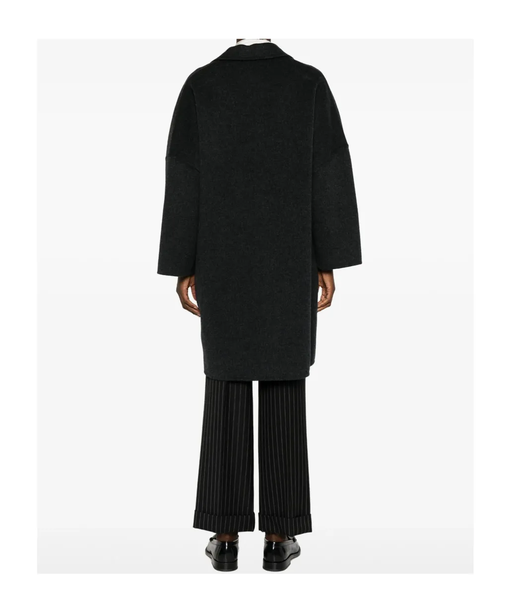 Patch-Pocket Wool Coat