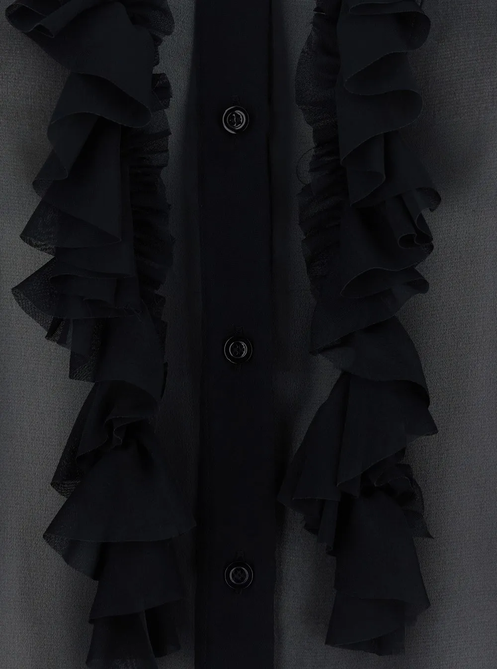 Ruched Sheer Blouse