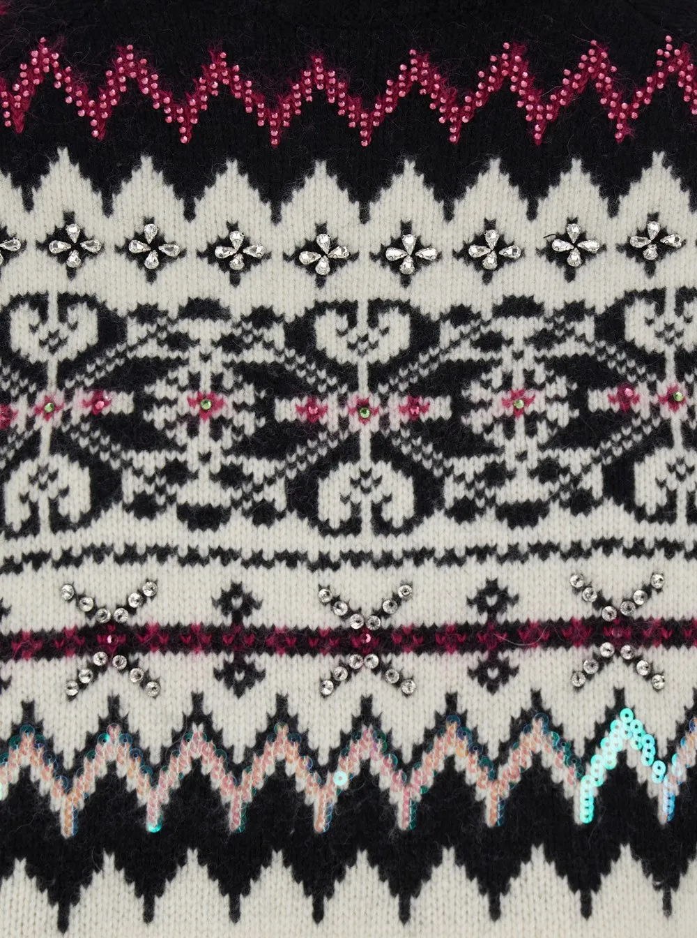 Intarsia Turtleneck Sweater