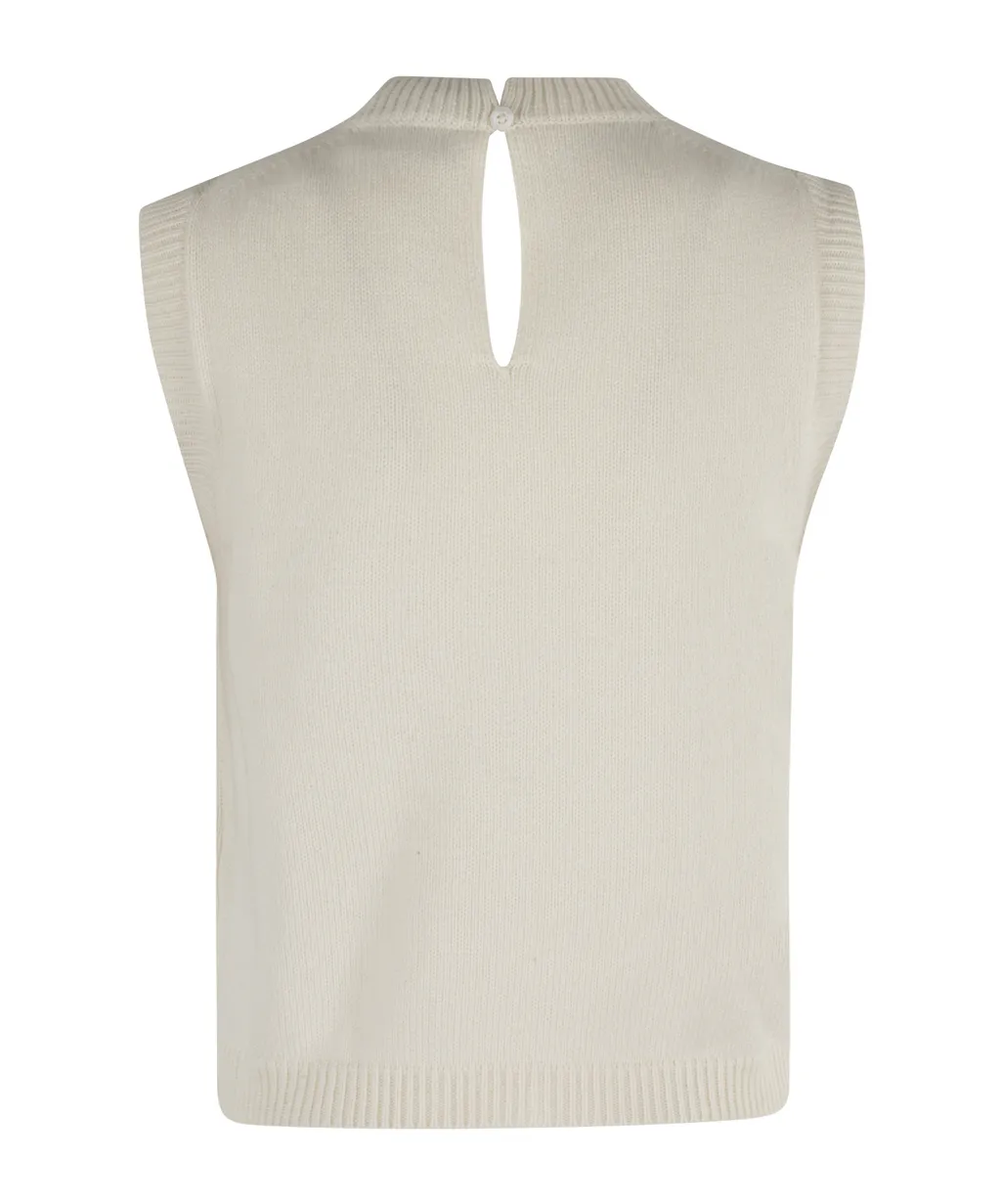Rhinestone Knitted Vest