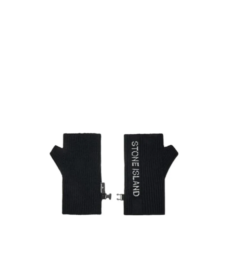 Ribbed-Knit Fingerless Gloves