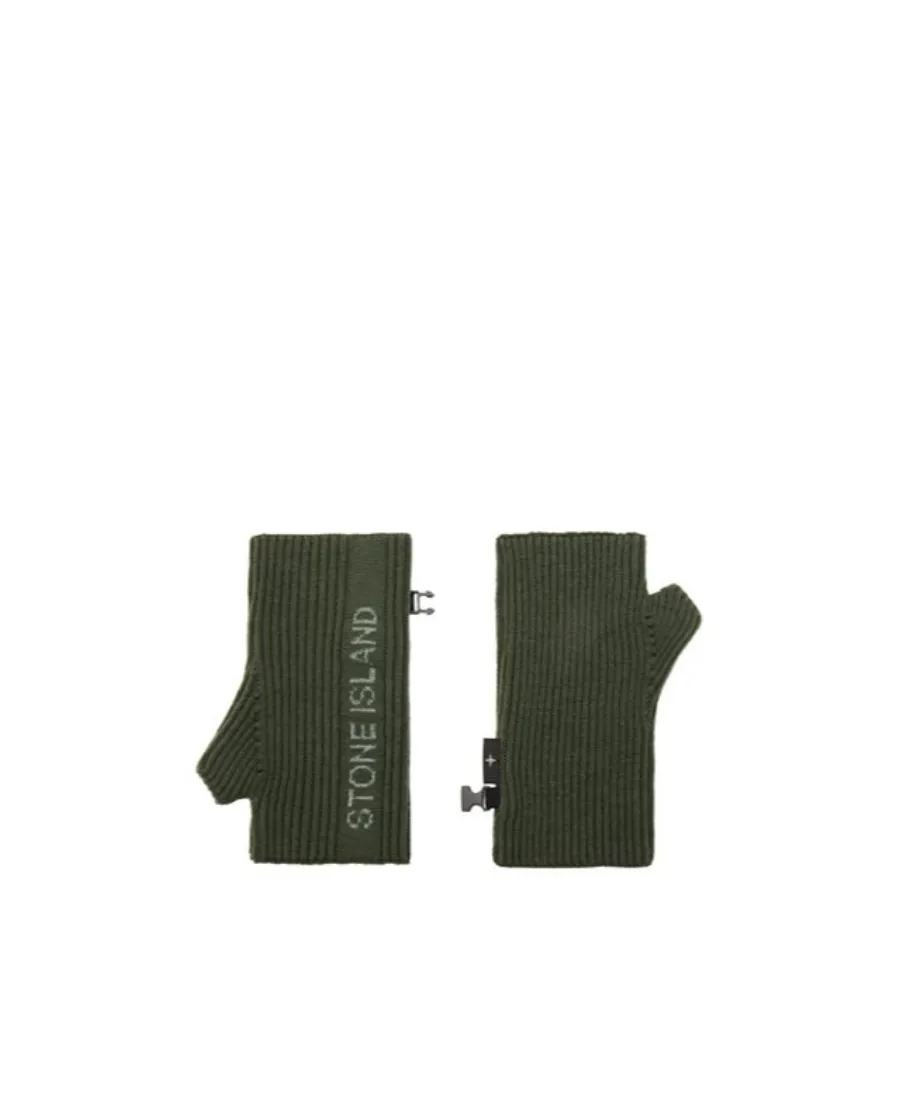 Ribbed-Knit Fingerless Gloves