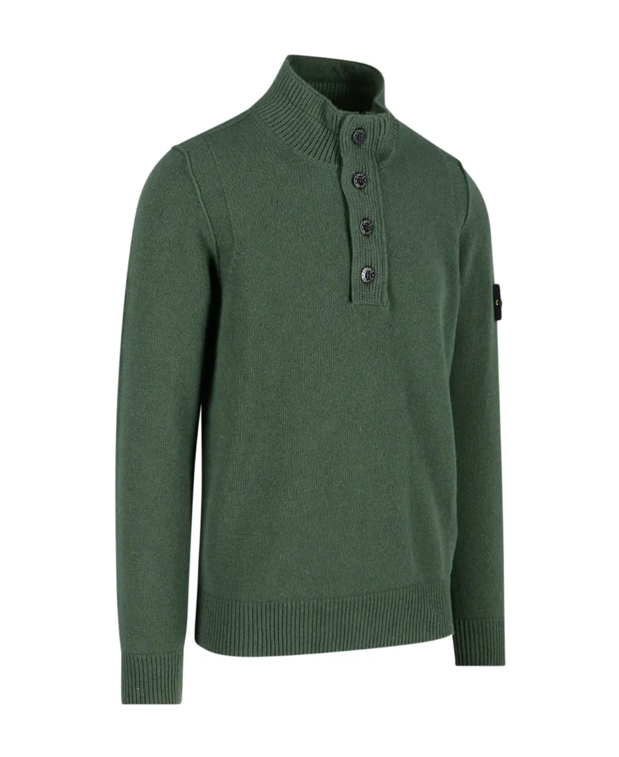 Logo-Patch Crew-Neck Jumper