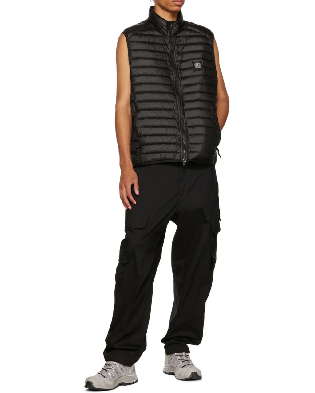 Compass Logo-Patch Padded Gilet