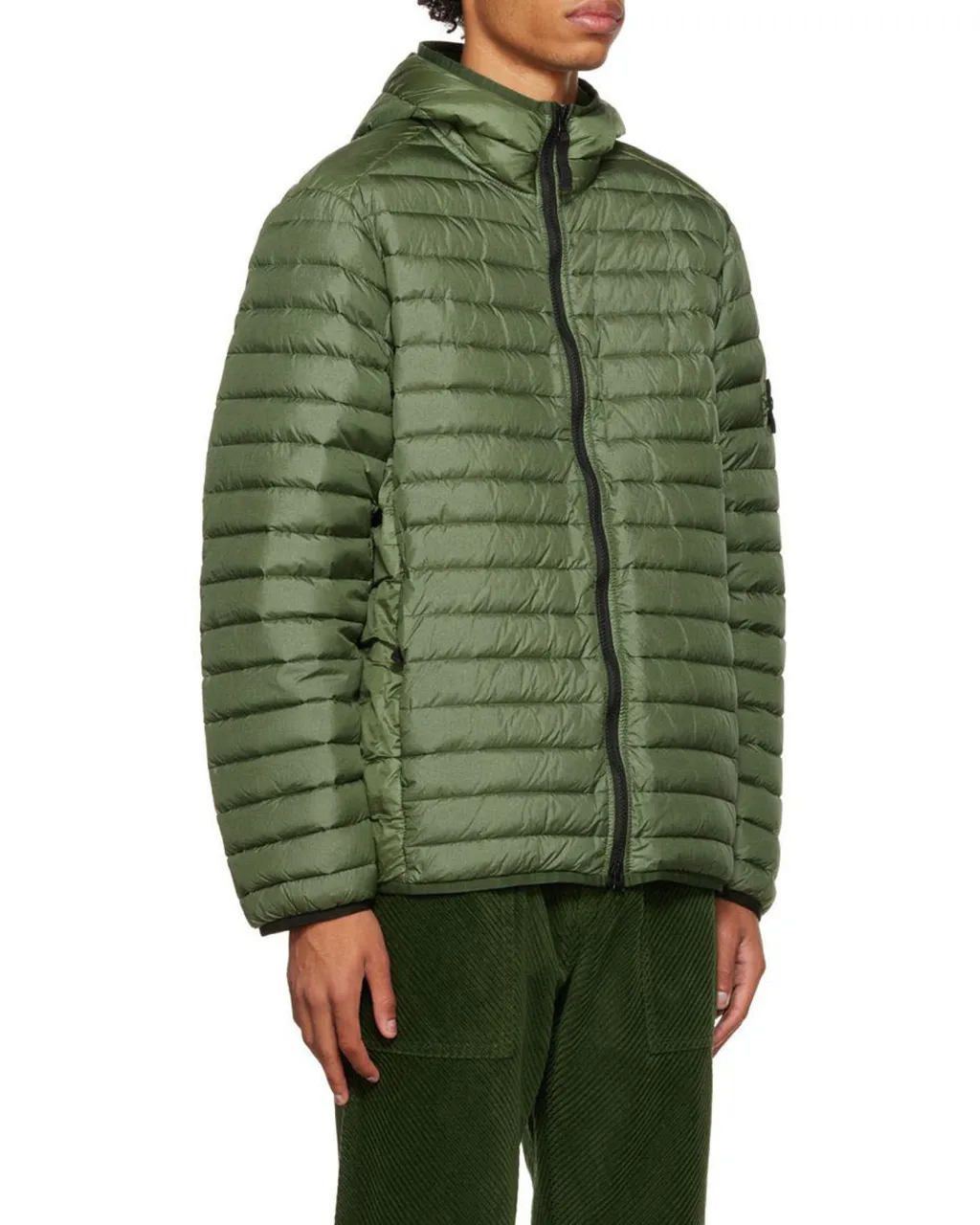 Compass-Patch Puffer Jacket