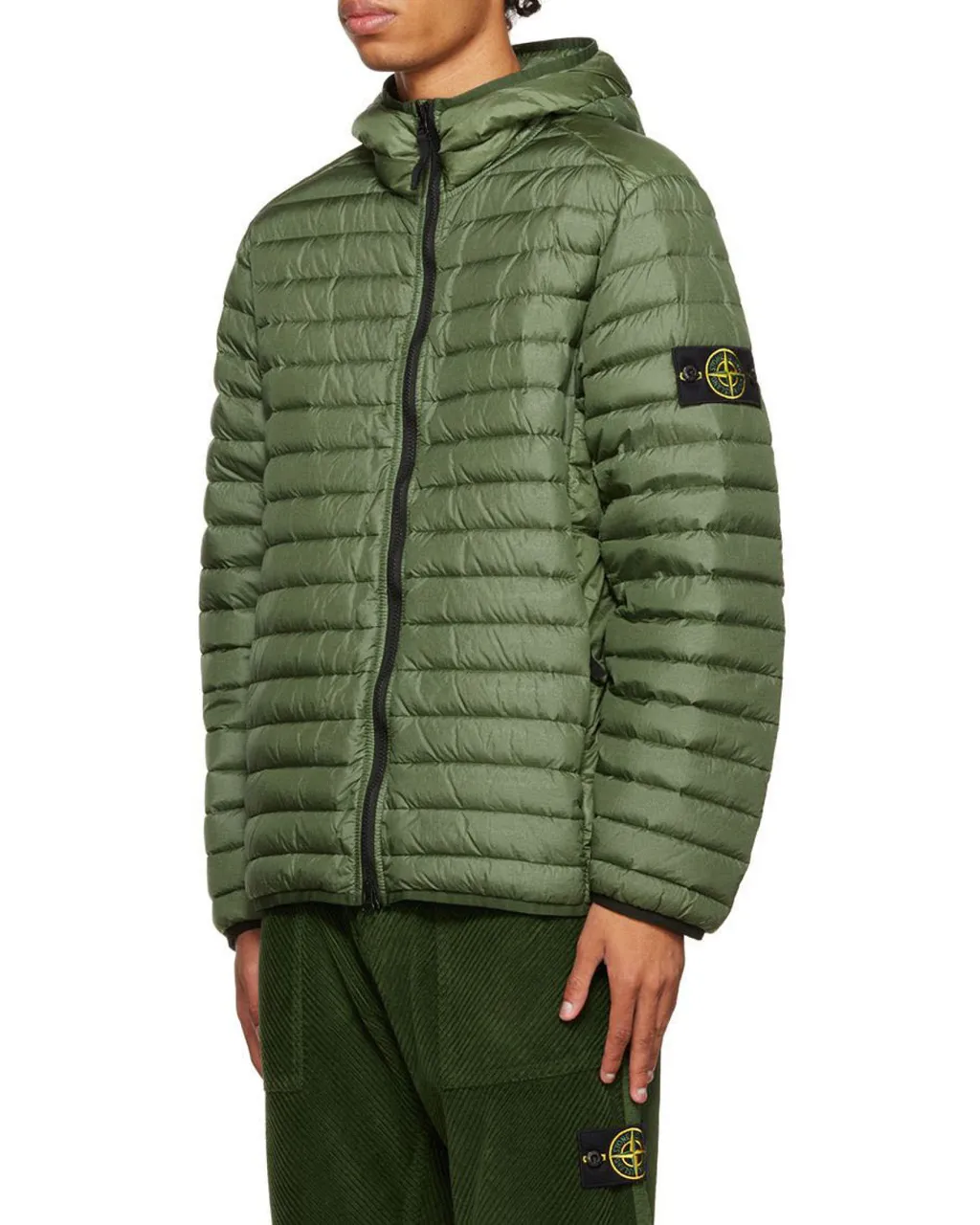 Compass-Patch Puffer Jacket