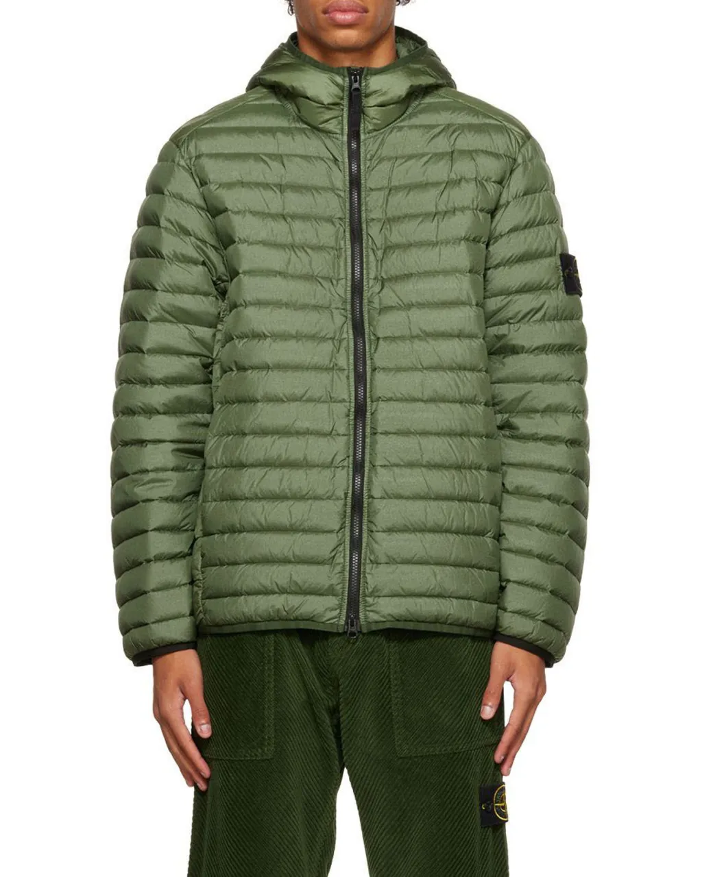 Compass-Patch Puffer Jacket