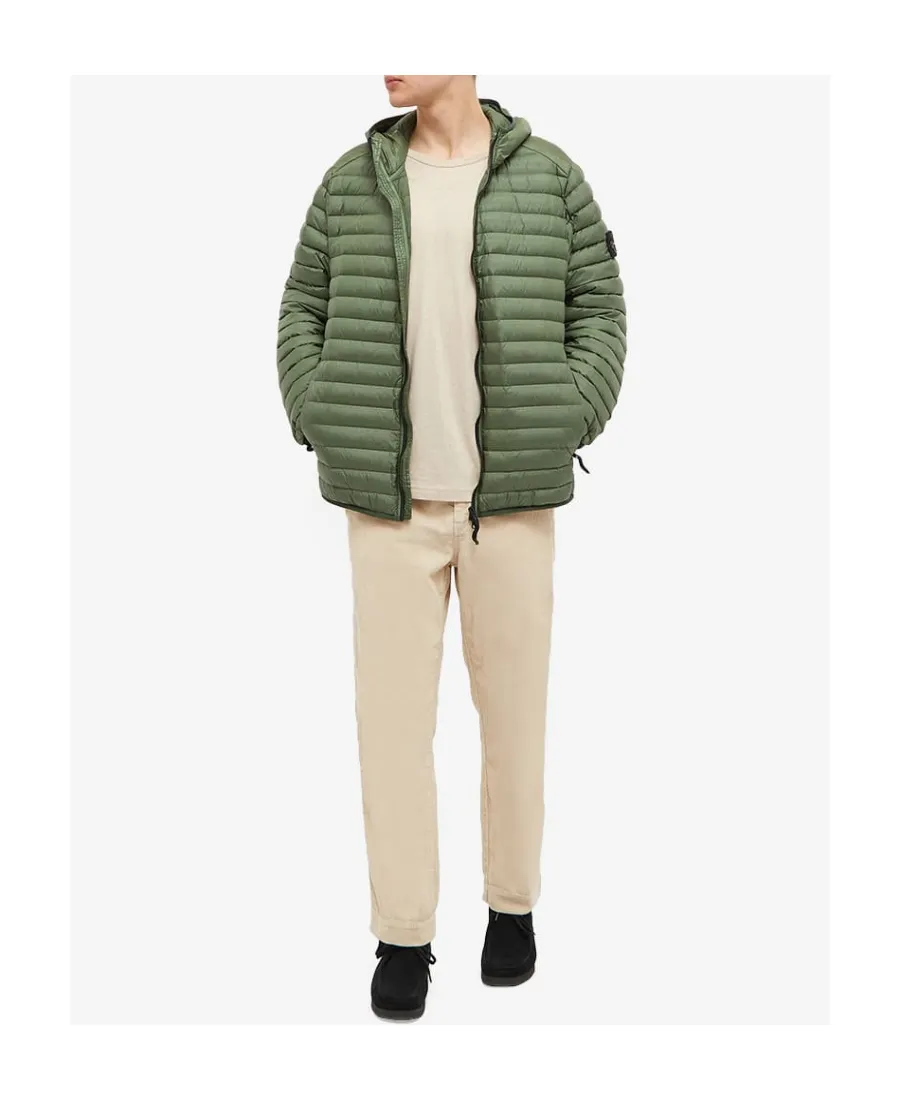 Compass-Patch Puffer Jacket
