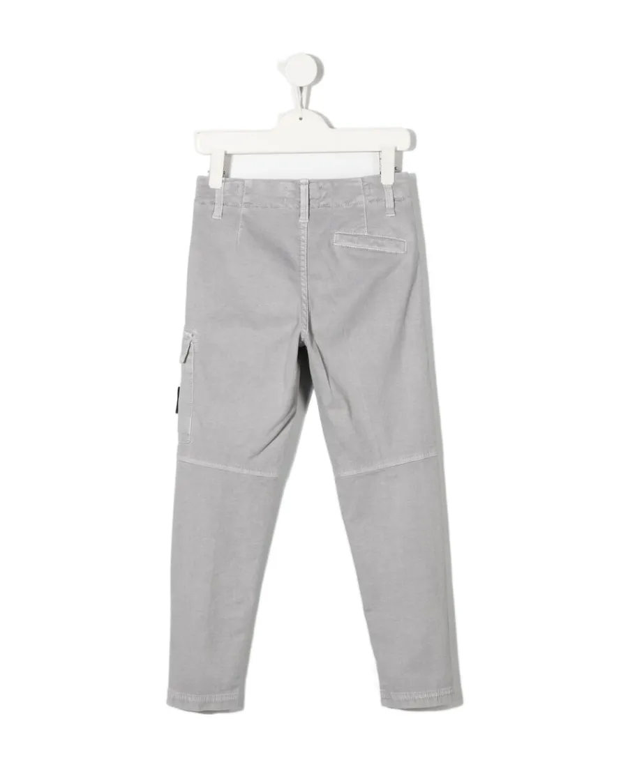 Teen Logo-Patch Straight-Leg Trousers