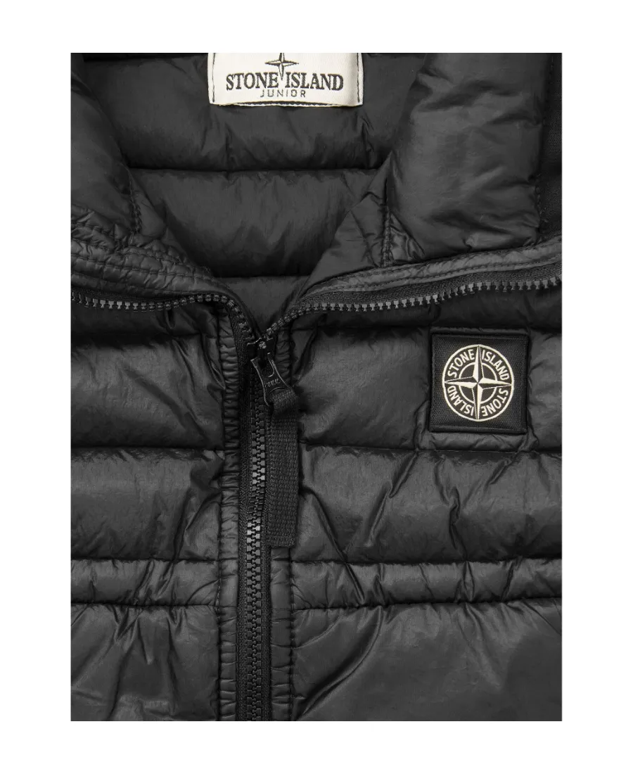 Junior Chest Logo-Patch Zipped Gilet