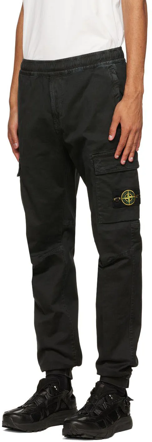 Logo Patch Tapered Cargo Trousers