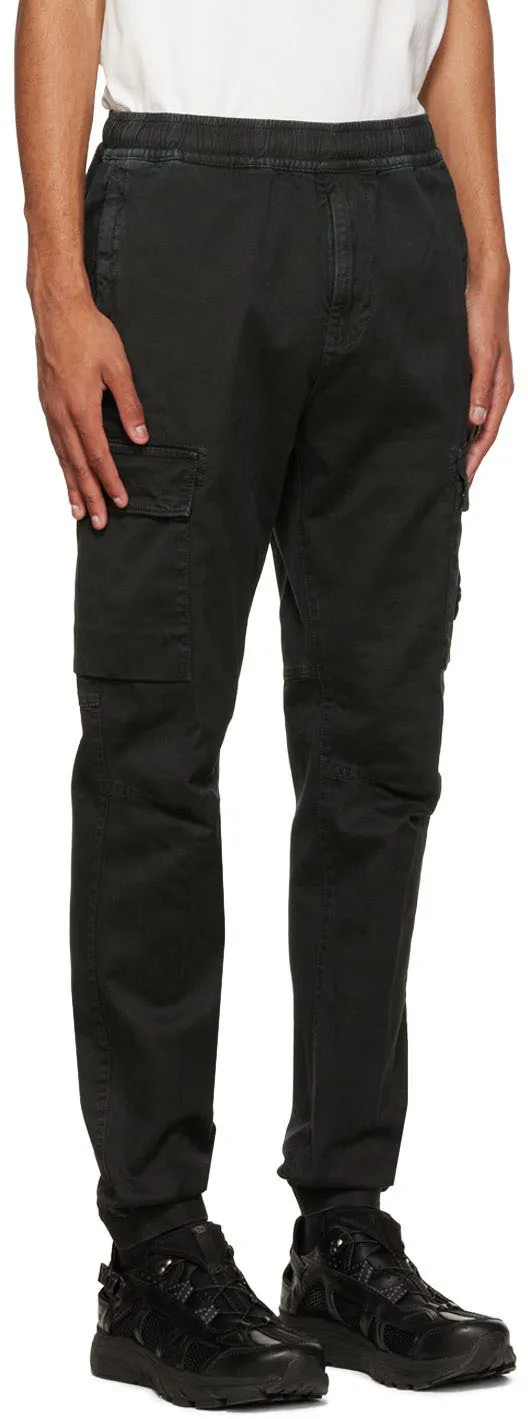Logo Patch Tapered Cargo Trousers