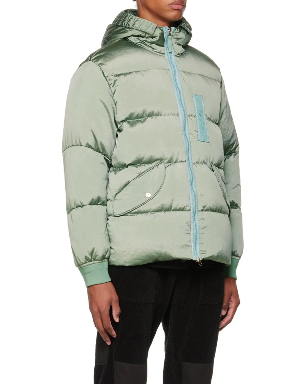 Compass Logo-Patch Padded Jacket