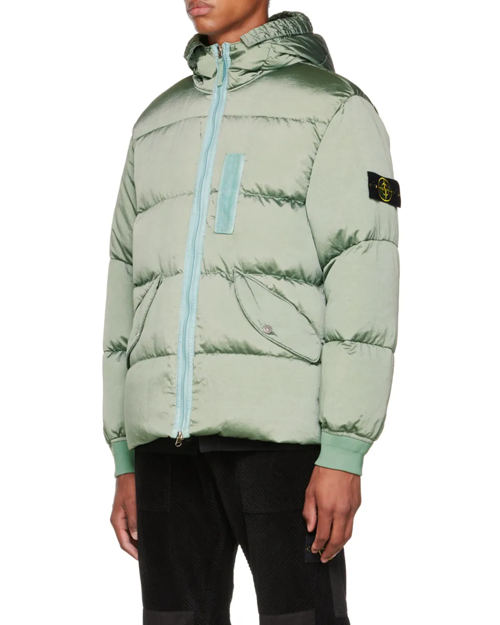 Compass Logo-Patch Padded Jacket