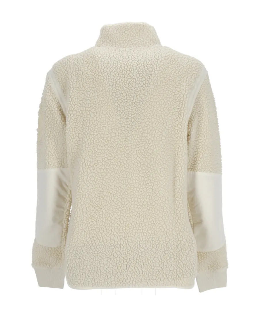 Logo Embroidered Zipped Fleece Jacket