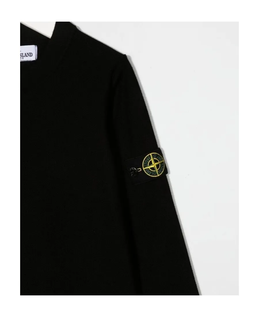 Compass-Motif Cotton Jumper
