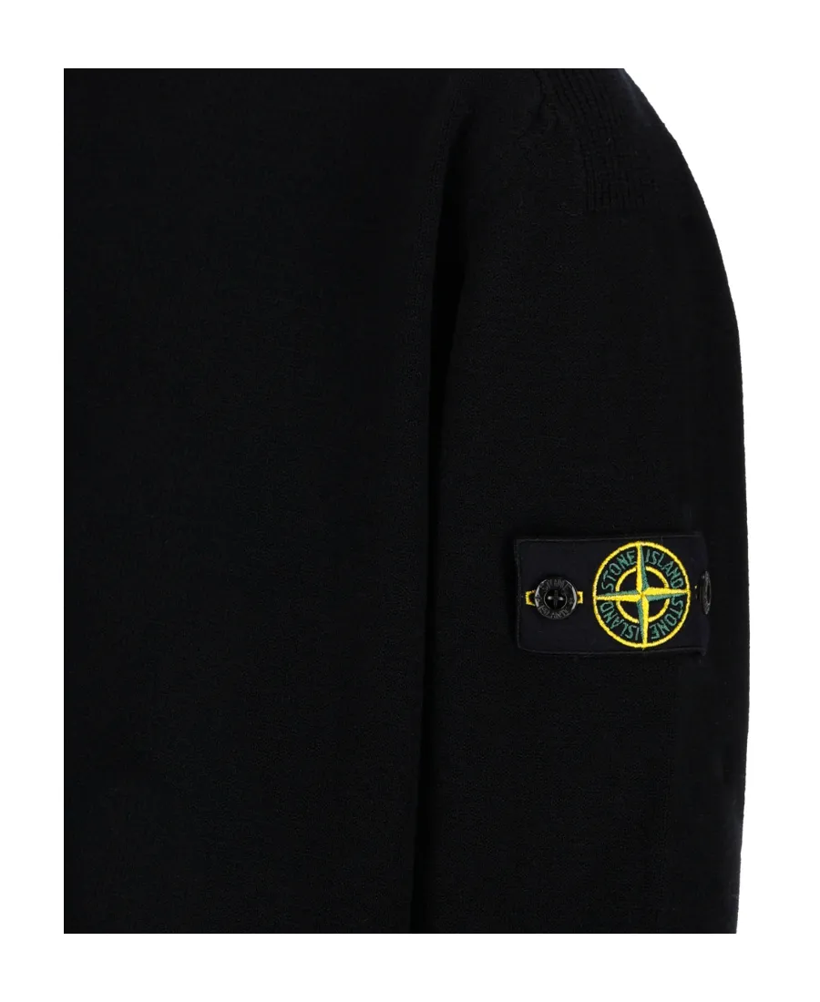 Compass-Patch Knit Jumper