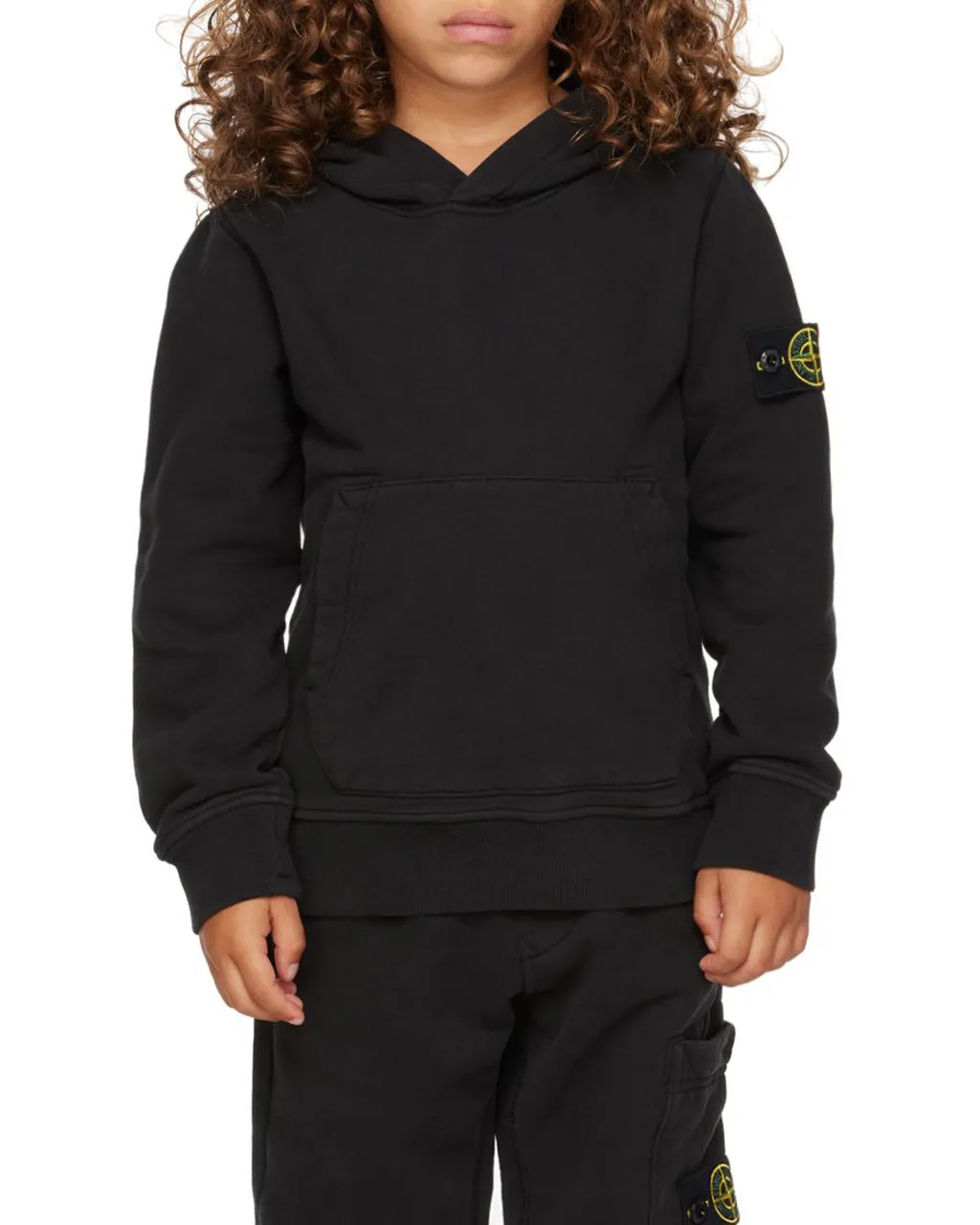 Logo Patch Long-Sleeved Hoodie
