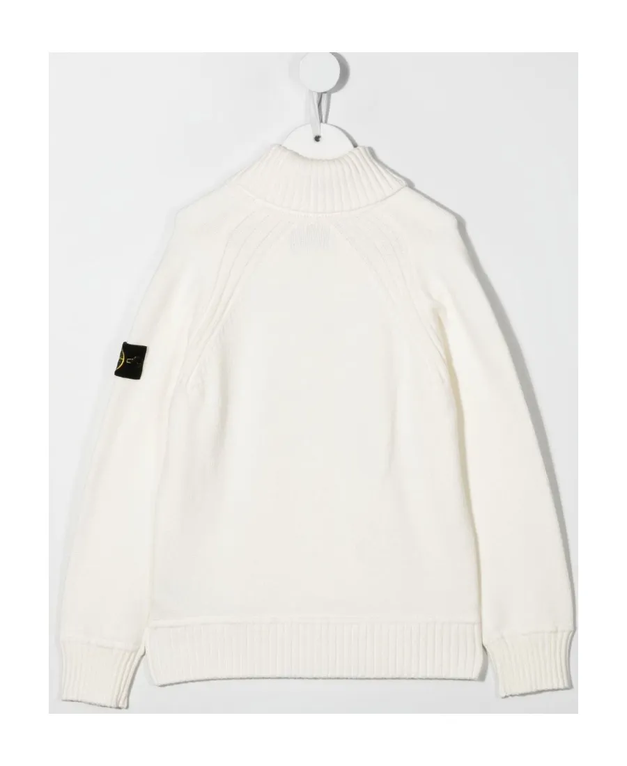 Compass-Patch Roll-Neck Jumper