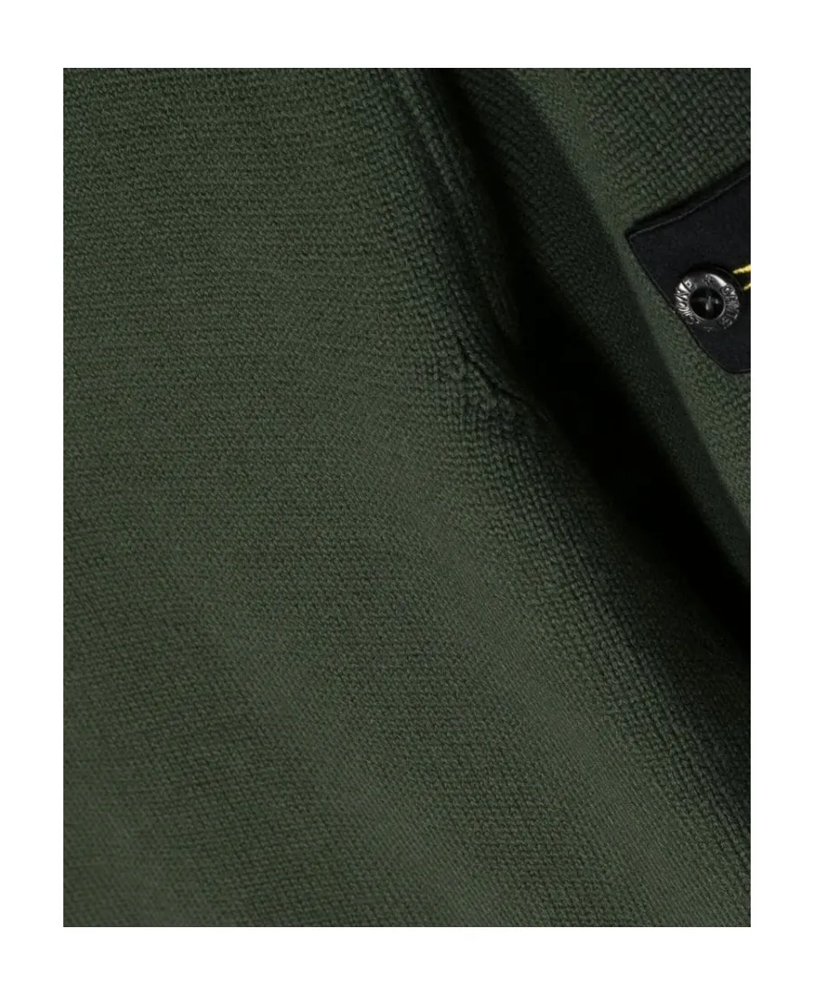 Logo-Patch Sleeve Knit Jumper