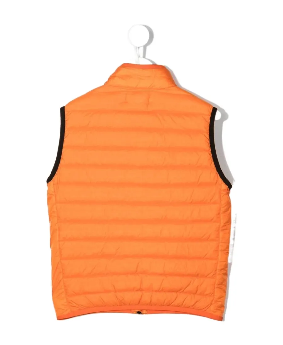 Junior Chest Logo-Patch Zipped Gilet