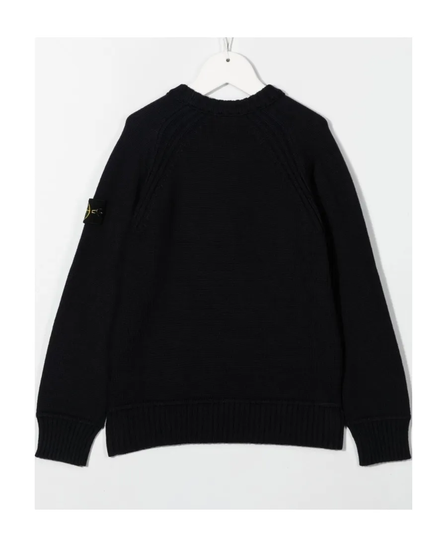 Logo-Patch Crew-Neck Jumper