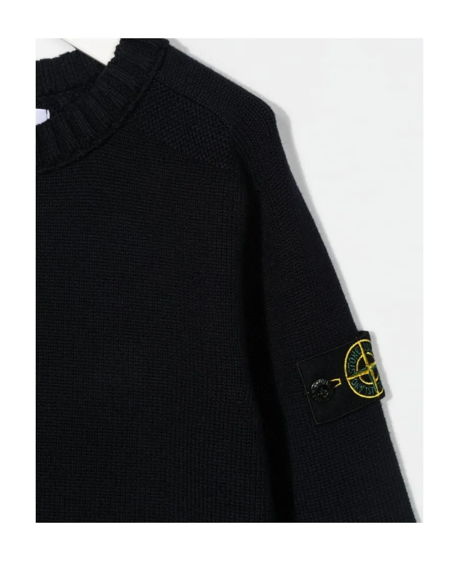 Logo-Patch Crew-Neck Jumper