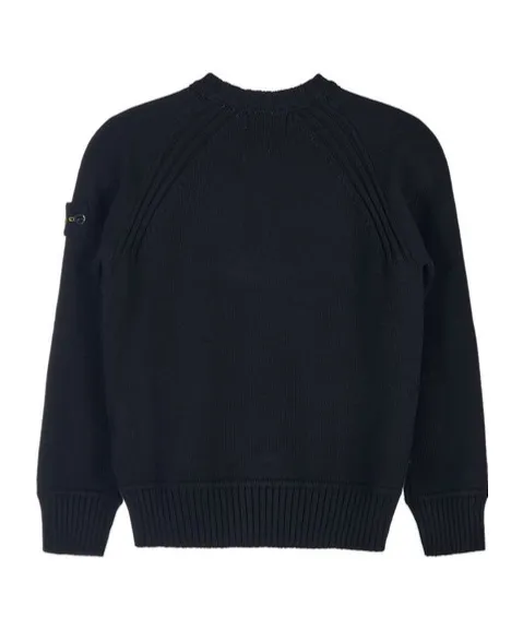 Logo-Patch Crew-Neck Jumper