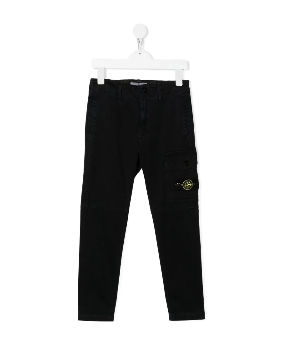 Teen Compass-Patch Cargo Trousers