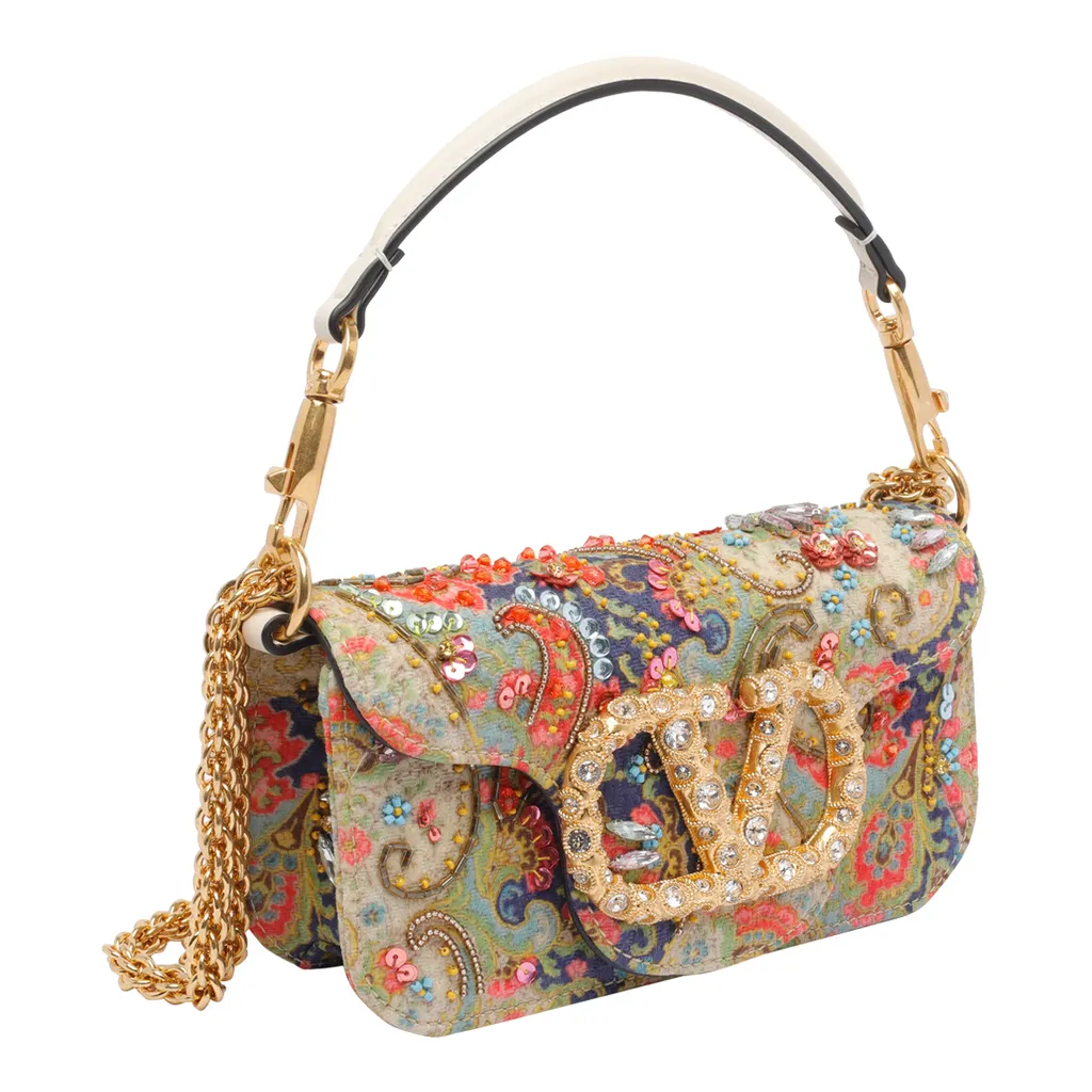 Small LÒCo Paisley Embellished-Clasp Shoulder Bag