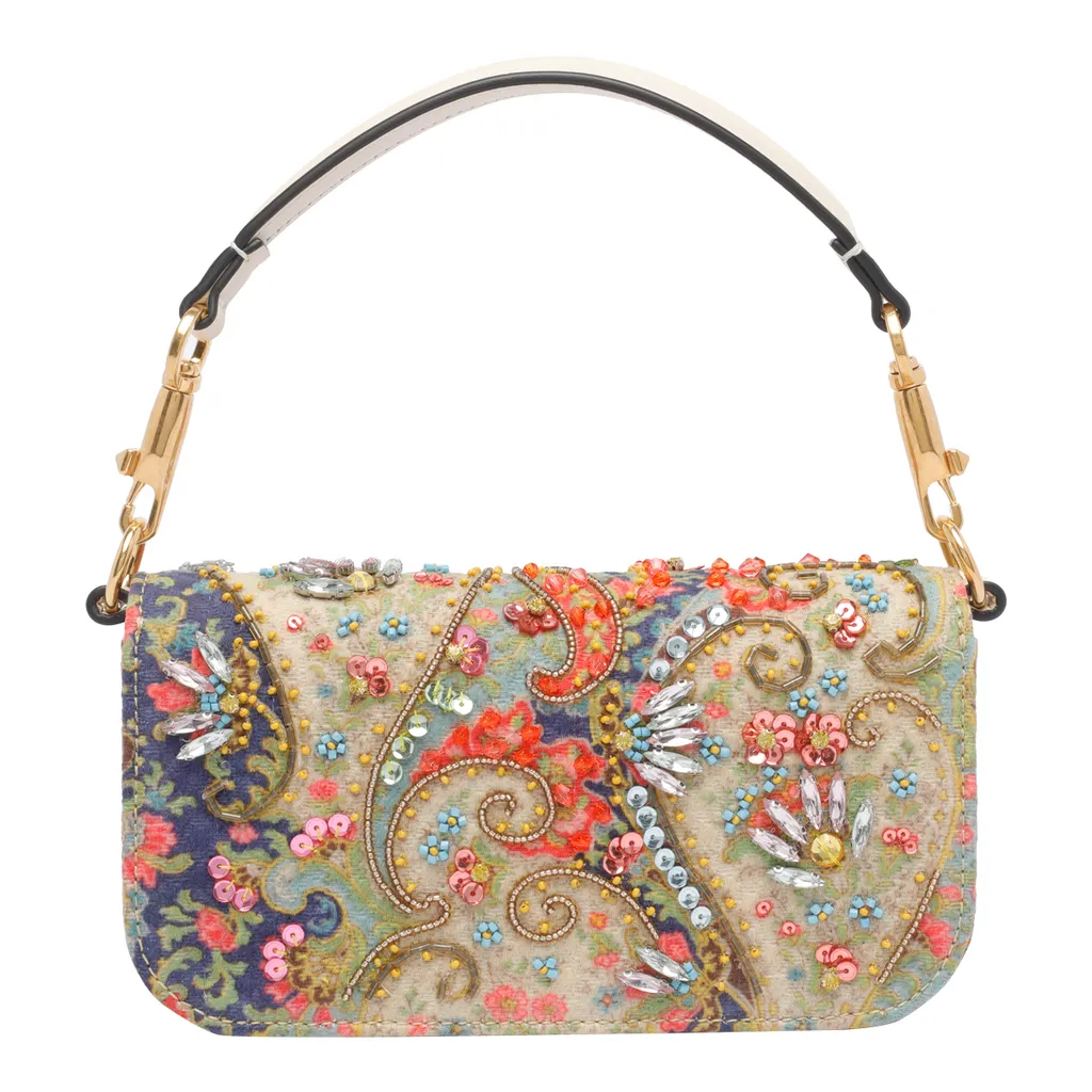 Small LÒCo Paisley Embellished-Clasp Shoulder Bag