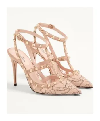 Ankle Strap Rockstud Pumps