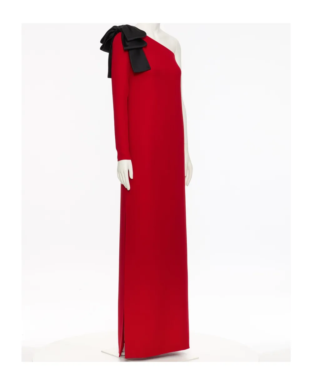 Bow Detailed One-Shoulder Dress