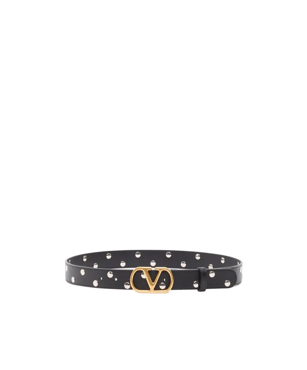 Vlogo Signature Stud Detailed Belt