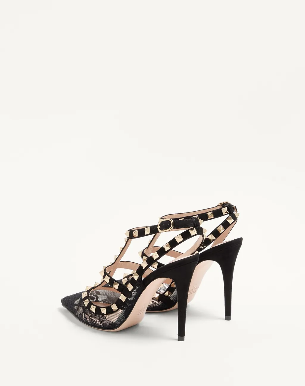 Garavani Rockstud Pointed Toe Lace Pumps