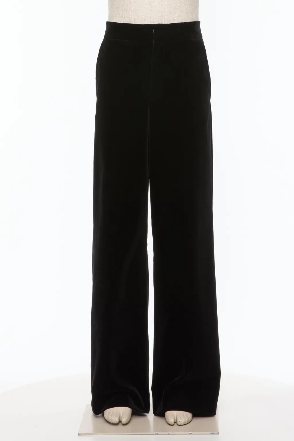Zipped Wide-Leg Trousers