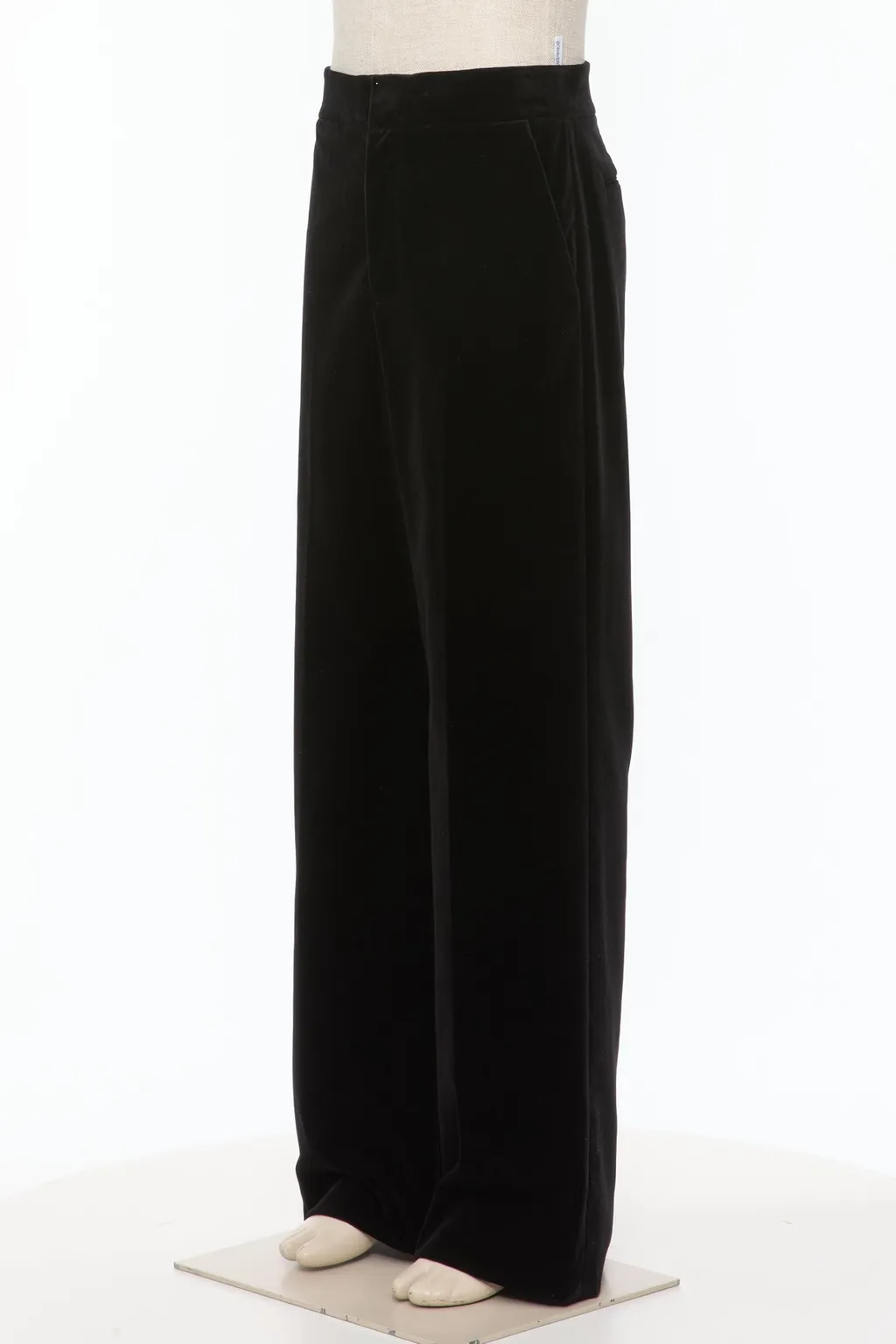 Zipped Wide-Leg Trousers