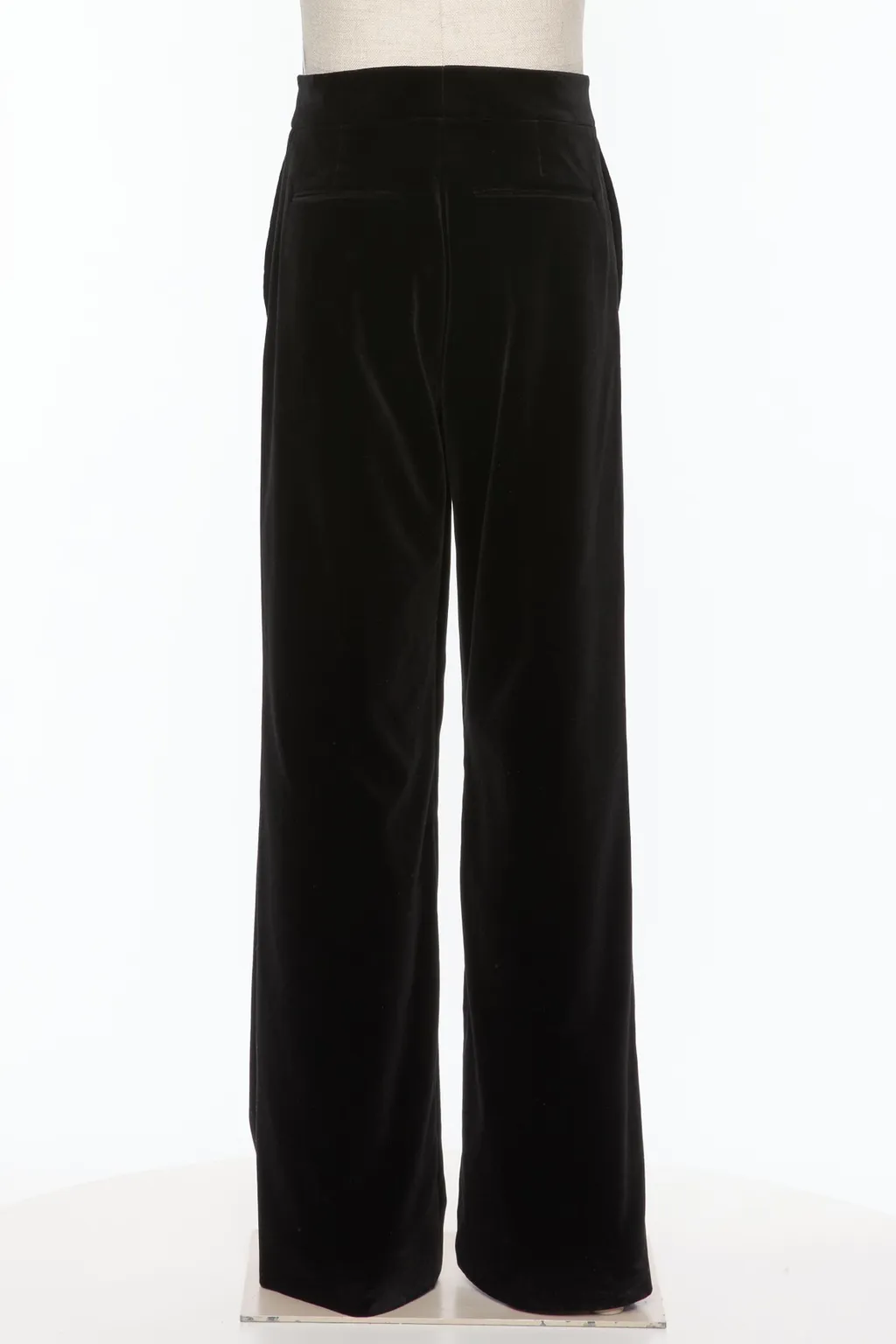 Zipped Wide-Leg Trousers