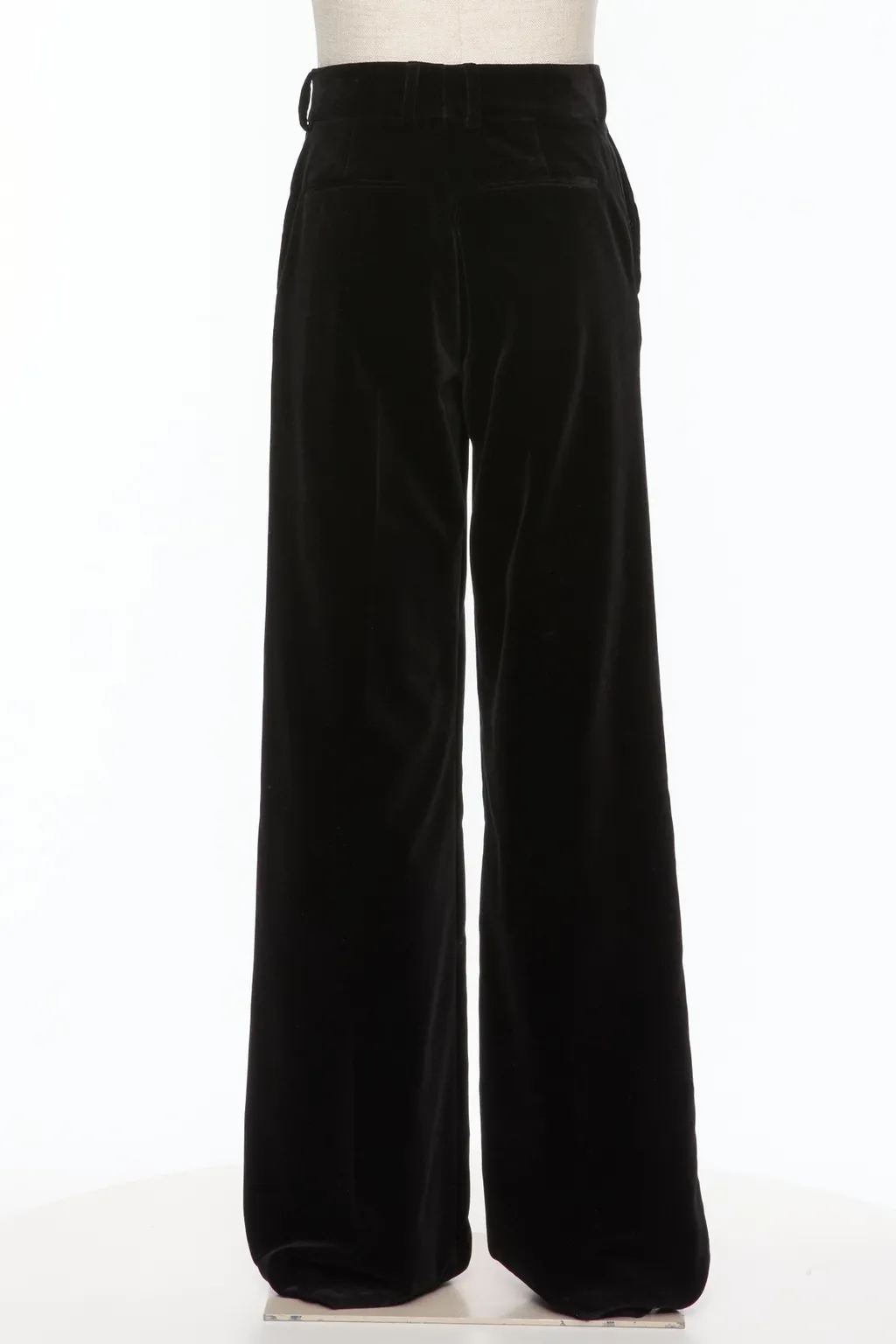 Zipped Wide-Leg Trousers