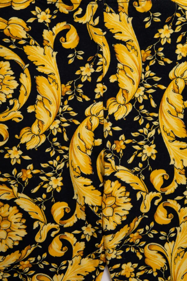 Barocco Printed Slim-Cut Leggings