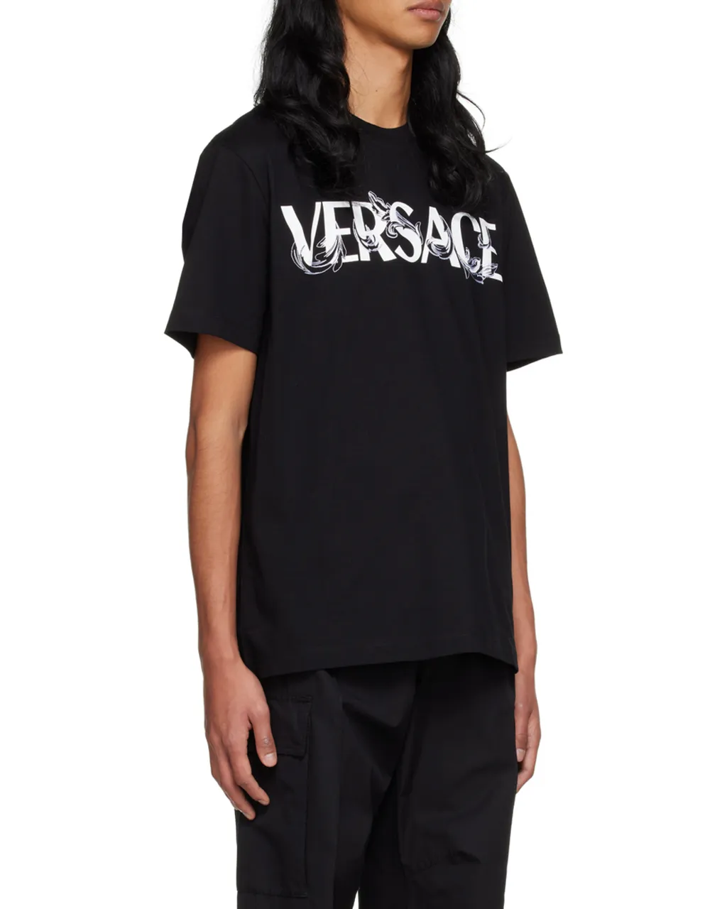 Barocco Silhouette-Print Cotton T-Shirt