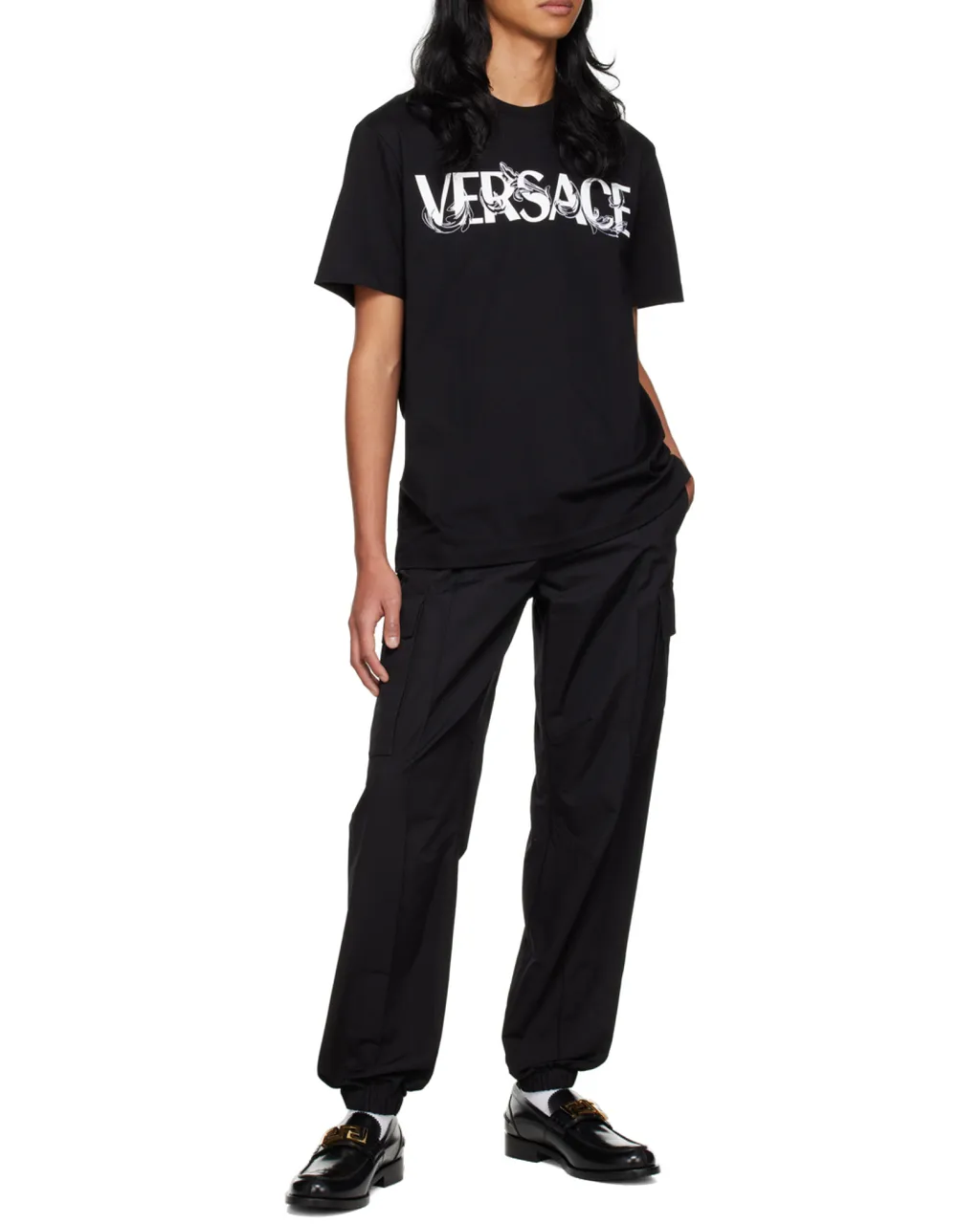 Barocco Silhouette-Print Cotton T-Shirt