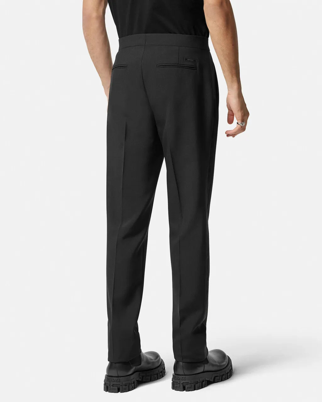 Logo-Appliqué Tapered-Leg Chino Trousers