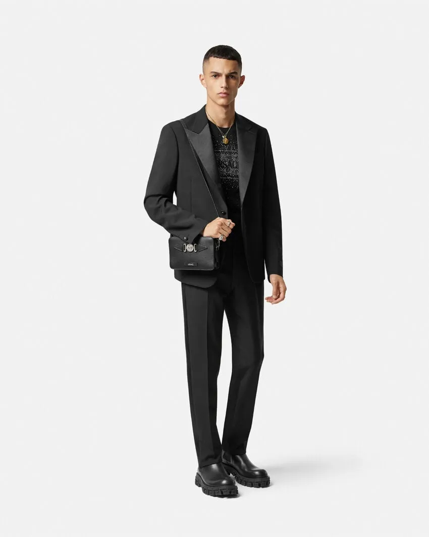 Logo-Appliqué Tapered-Leg Chino Trousers