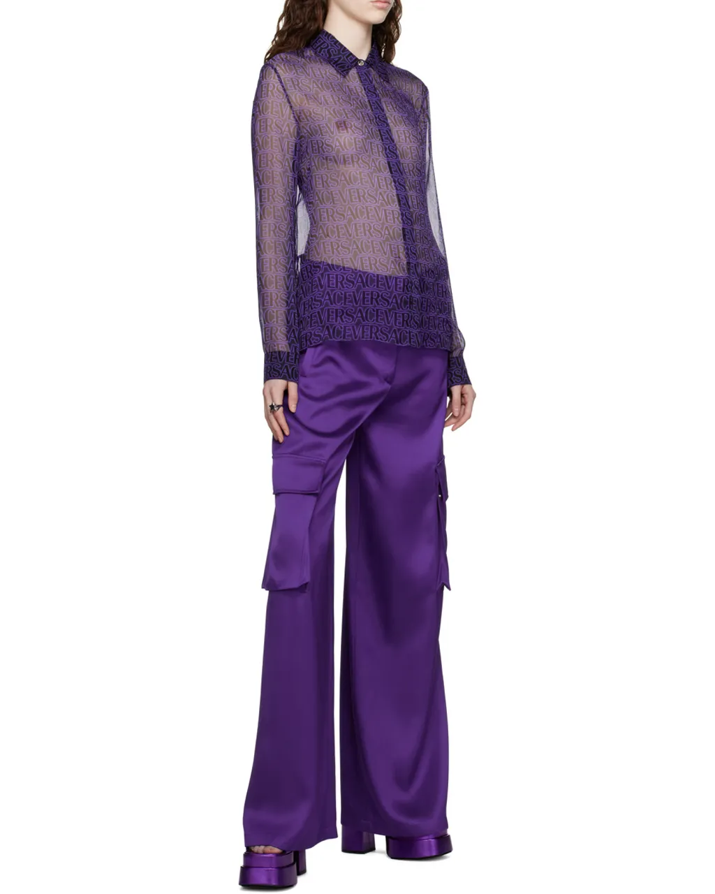 Wide-Leg Cargo Pants