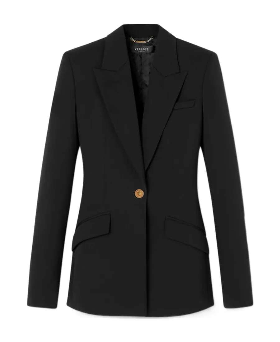 Single-Breasted Buttoned Blazer