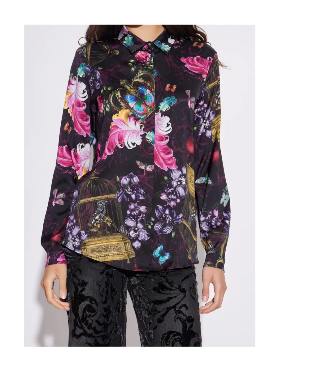 Patterned Long-Sleeved Shirt