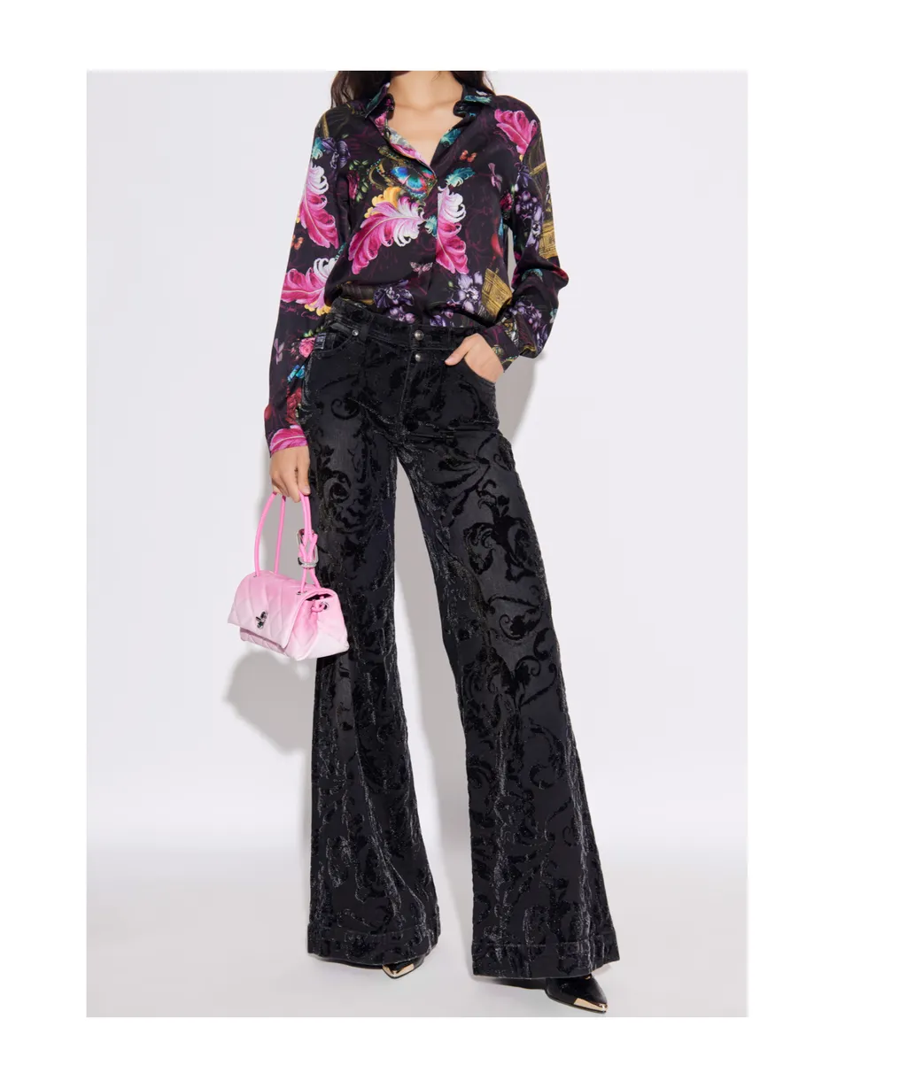 Patterned Long-Sleeved Shirt