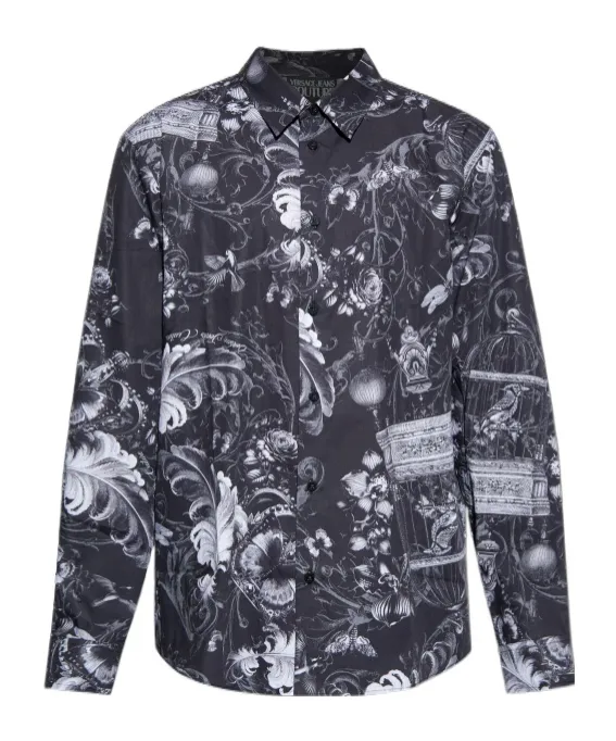 Patterned Long-Sleeved Shirt
