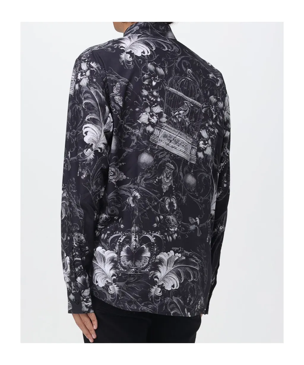 Patterned Long-Sleeved Shirt